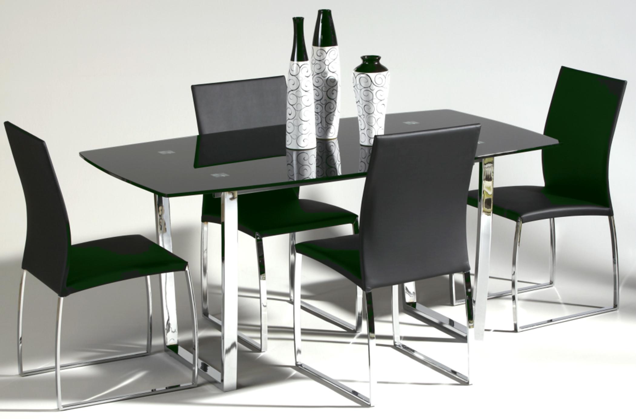 5 piece glass on sale top dining set